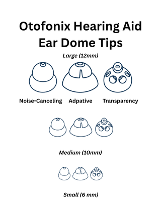 Otofonix Hearing Aid Ear Dome Tips