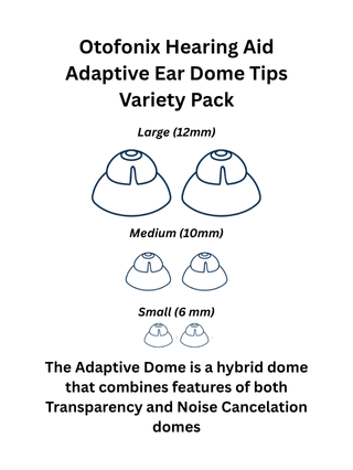 Otofonix_Hearing_Aid_Adaptive_Ear_Dome_Tips_Variety_Pack image